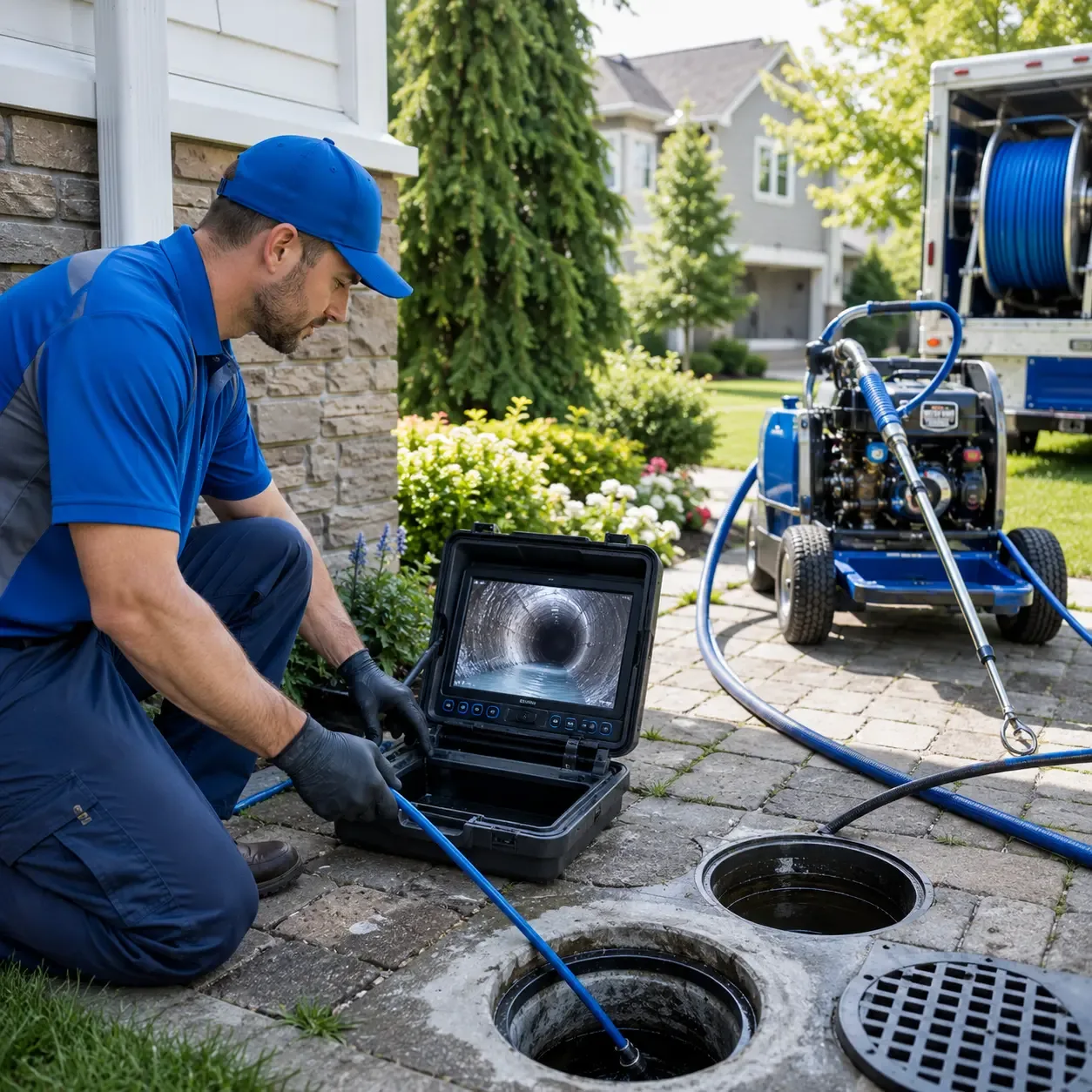 Outdoor drain cleaning professionals serving Staunton, IN